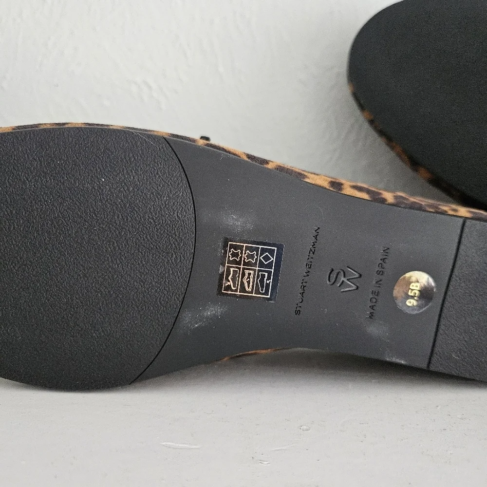 NWOT Stuart Weitzman Tinsley Leopard Moccasins/Loafers - Picture 13 of 14